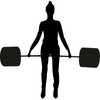 Спортсменка со штангой