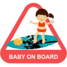 Baby on board - ребенок на серфе