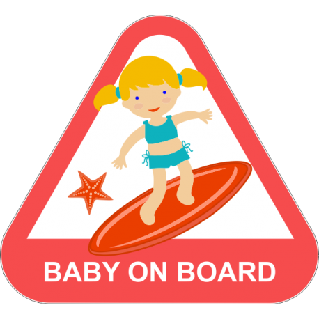 Baby on board - ребенок на сёрфе