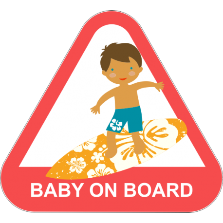 Baby on board - ребенок на сёрфе