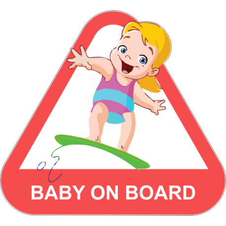 Baby on board - ребенок на сёрфе