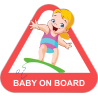 Baby on board - ребенок на серфе