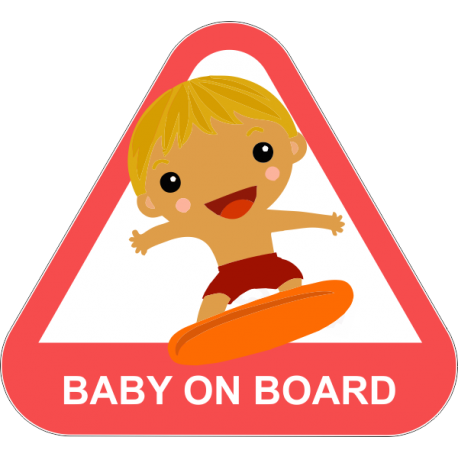 Baby on board - ребенок на сёрфе