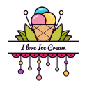 I love ice cream