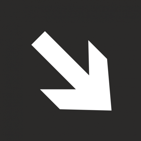 Знак - Направляющая стрелка под углом 45°