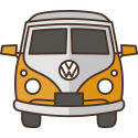 Желтый Фольксваген Т1 VW Camper