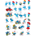 Стикерпак - набор наклеек Смурфики