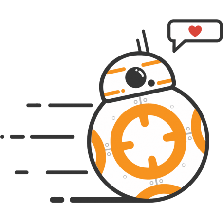 Биби-Восемь, Биби-8, ББ-8 (BB-8, BeBe-Eight) Звездные Войны (Star Wars)