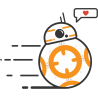 Биби-Восемь, Биби-8, ББ-8 (BB-8, BeBe-Eight) Звездные Войны (Star Wars)