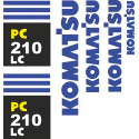 Комплект наклеек на Коматсу 210 ЛЦ - Komatsu 220 LC