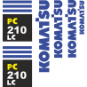 Комплект наклеек на Коматсу 210 ЛЦ - Komatsu 220 LC