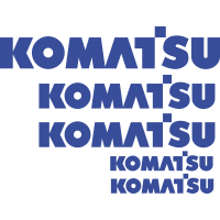 Комплект наклеек на Komatsu - Коматсу