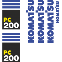 Комплект наклеек на Коматсу ПС 200 - Komatsu PC 200