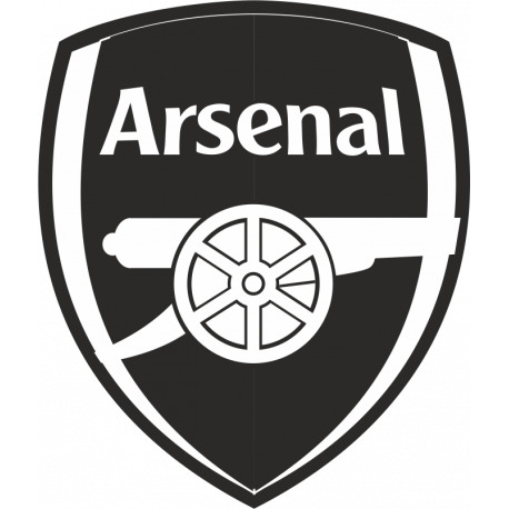 Логотип Arsenal FC - Арсенал черно-белый